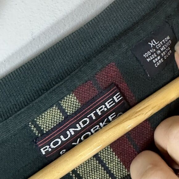 Roundtree & Yorke Men's 100% Cotton 90s‎ Sweater Christmas Holiday Cosby Mens XL - Picture 2 of 8